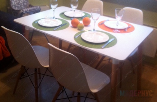 Стол Copine Rectangle и стулья Eames DSW для Оксаны из Железнодорожного, фото 3