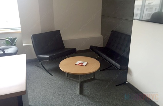 Дизайнерское кресло и диван «Барселона» для Ульяны Розиной (Екатеринбург), фото 1