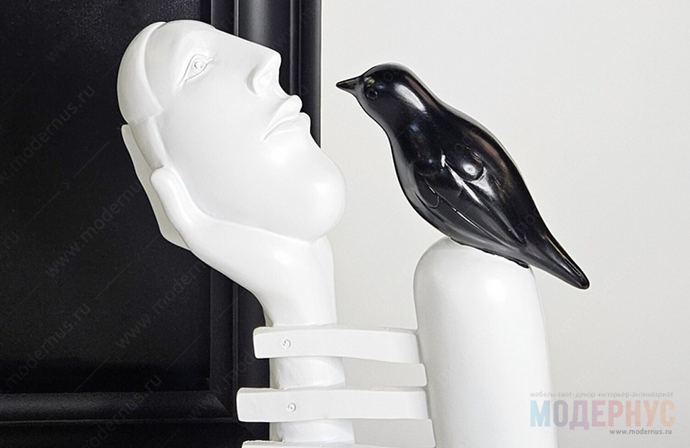дизайнерский предмет декора Head and Crow в магазине Модернус в интерьере, фото 5