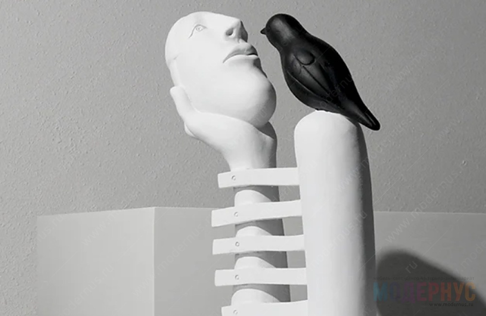 дизайнерский предмет декора Head and Crow в магазине Модернус в интерьере, фото 7