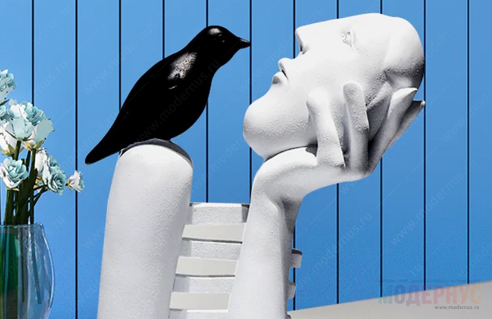 дизайнерский предмет декора Head and Crow в магазине Модернус в интерьере, фото 6