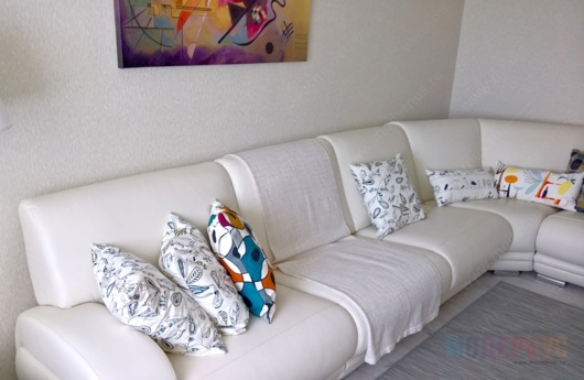 Модульный диван Плимут из итальянской кожи для заказчика в Белгород, фото 3