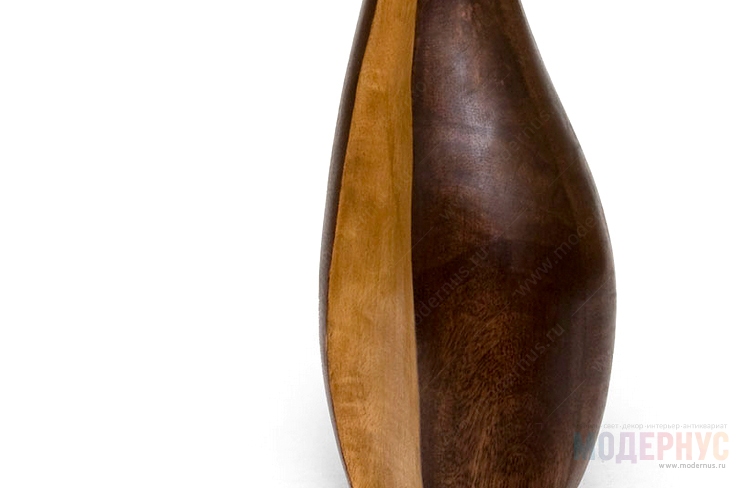 деревянная ваза Суда в магазине Модернус в интерьере, фото 2