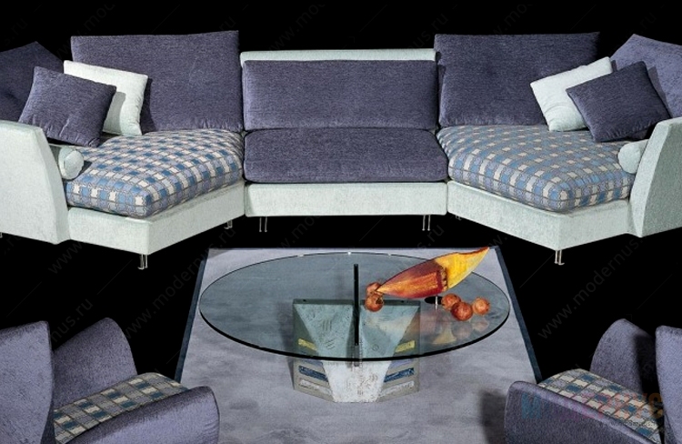 дизайнерский диван Brikkel модель от Giorgio Saporiti в интерьере, фото 4