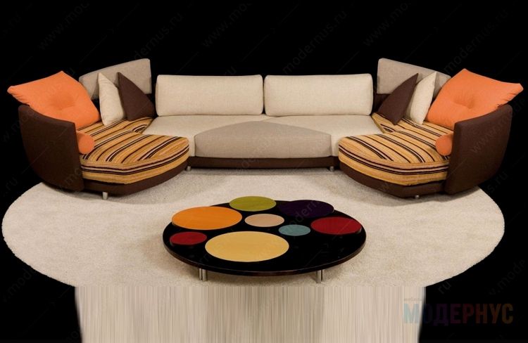 дизайнерский диван Deha модель от Giorgio Saporiti в интерьере, фото 1