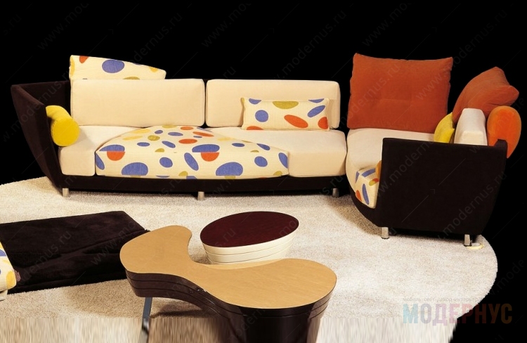 дизайнерский диван Deha модель от Giorgio Saporiti в интерьере, фото 2