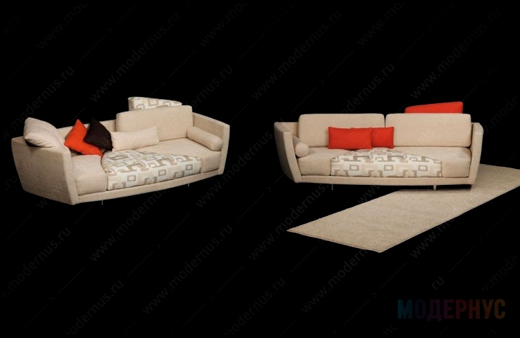 дизайнерский диван Deha модель от Giorgio Saporiti в интерьере, фото 3