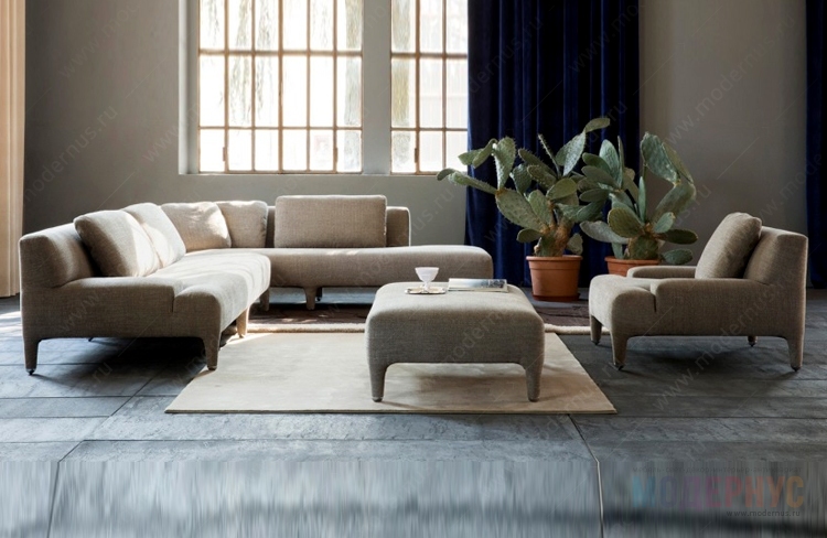 дизайнерский диван Delta Angolare модель от Giorgio Saporiti в интерьере, фото 1
