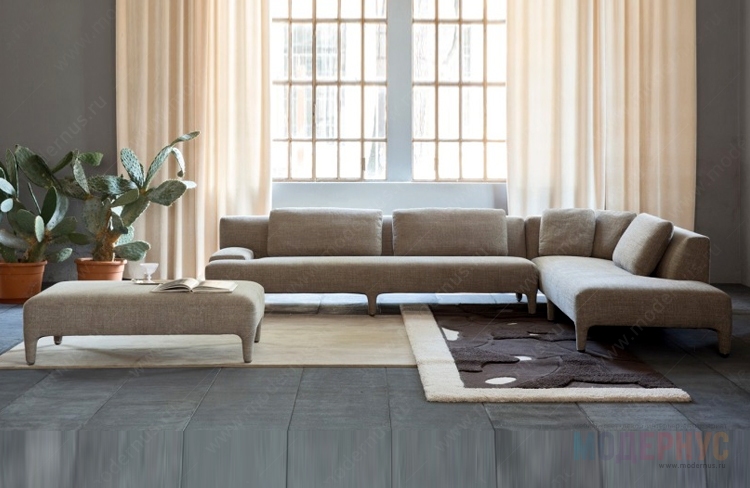 дизайнерский диван Delta Angolare модель от Giorgio Saporiti в интерьере, фото 2