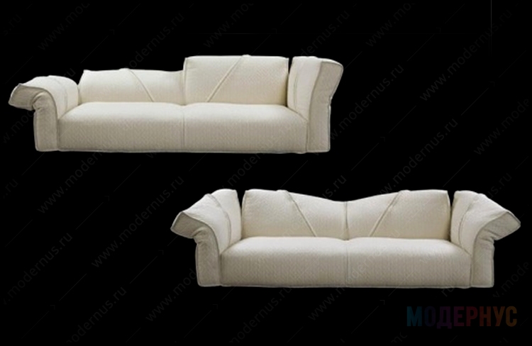 дизайнерский диван Flexible модель от Giorgio Saporiti в интерьере, фото 3