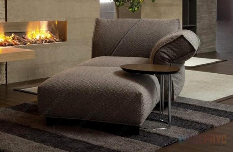 дизайнерский диван Flexible модель от Giorgio Saporiti в интерьере, фото 4