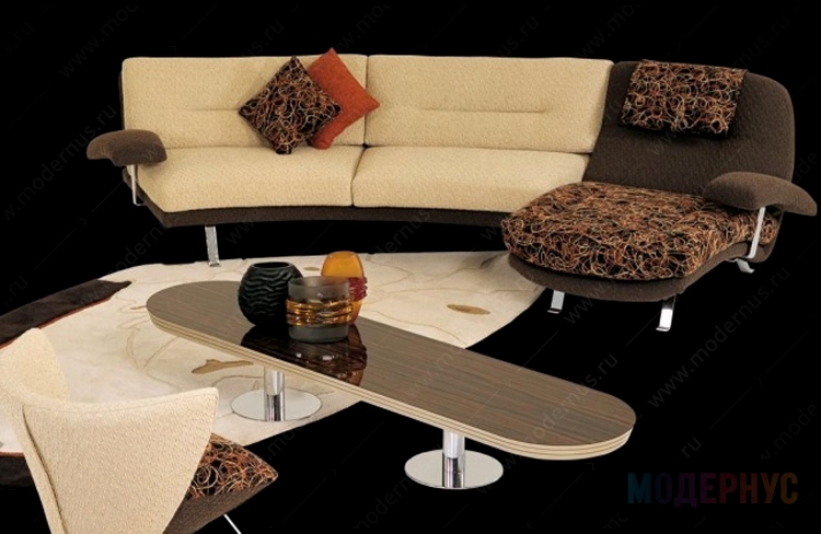 дизайнерский диван Lord модель от Giorgio Saporiti в интерьере, фото 3