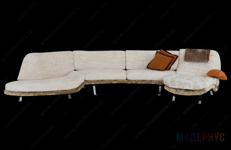 дизайнерский диван Lord модель от Giorgio Saporiti в интерьере, фото 2
