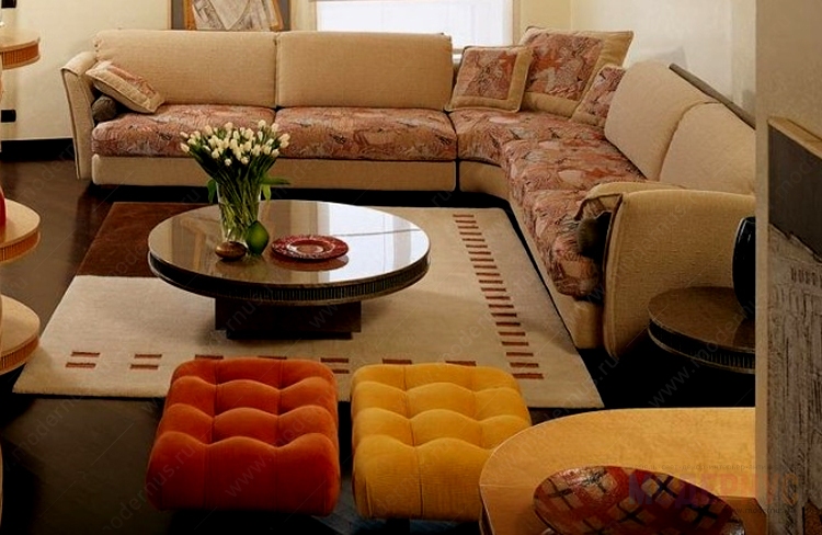 дизайнерский диван Metropol модель от Giorgio Saporiti в интерьере, фото 2