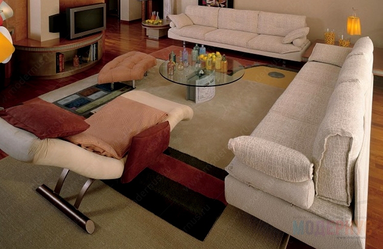 дизайнерский диван Plan Line модель от Giorgio Saporiti в интерьере, фото 3