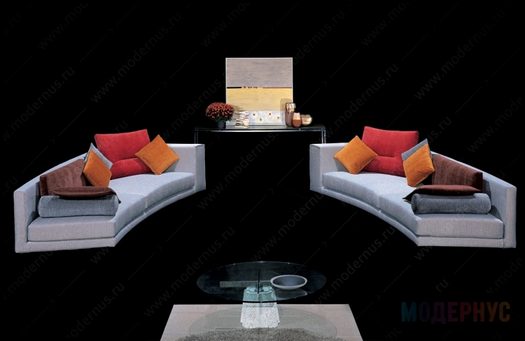 дизайнерский диван Sensation модель от Giorgio Saporiti в интерьере, фото 3