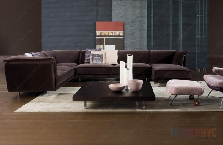 дизайнерский диван Twils модель от Giorgio Saporiti в интерьере, фото 5