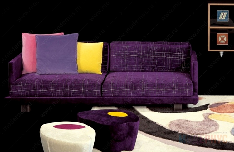 дизайнерский диван Victory модель от Giorgio Saporiti в интерьере, фото 2