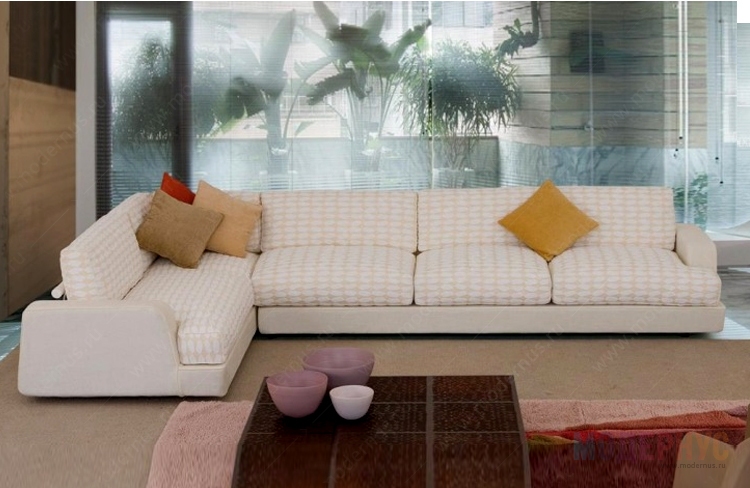 дизайнерский диван Vision модель от Giorgio Saporiti в интерьере, фото 1