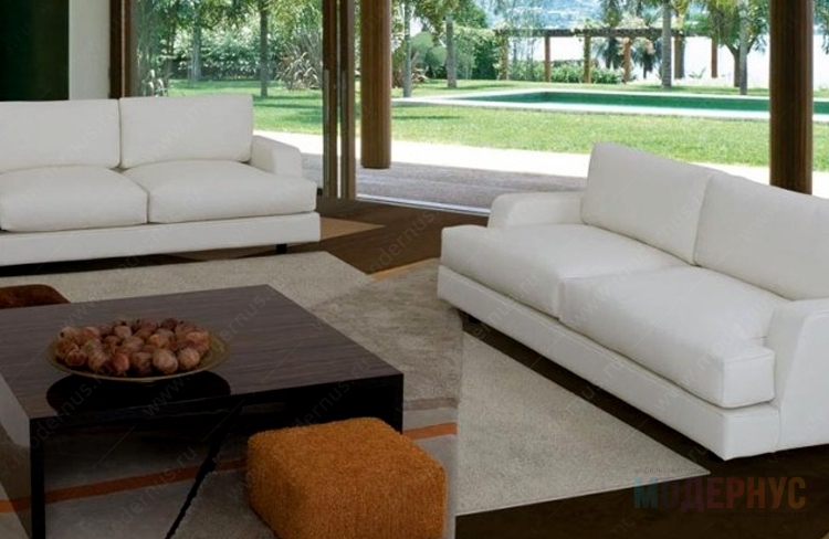 дизайнерский диван Vision модель от Giorgio Saporiti в интерьере, фото 3