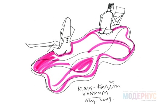 скамейка-кушетка Lava модель Karim Rashid фото 5