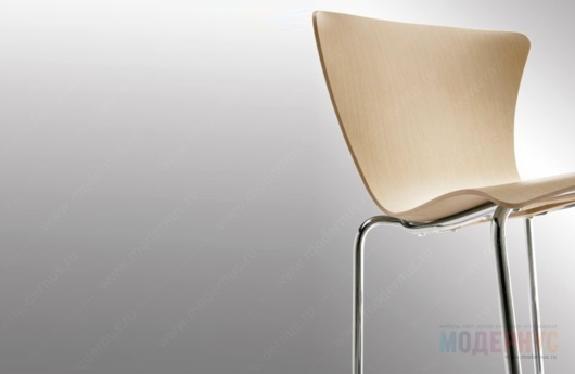 стул для кафе Glossy 3D Wood дизайн Stefano Sandona фото 4