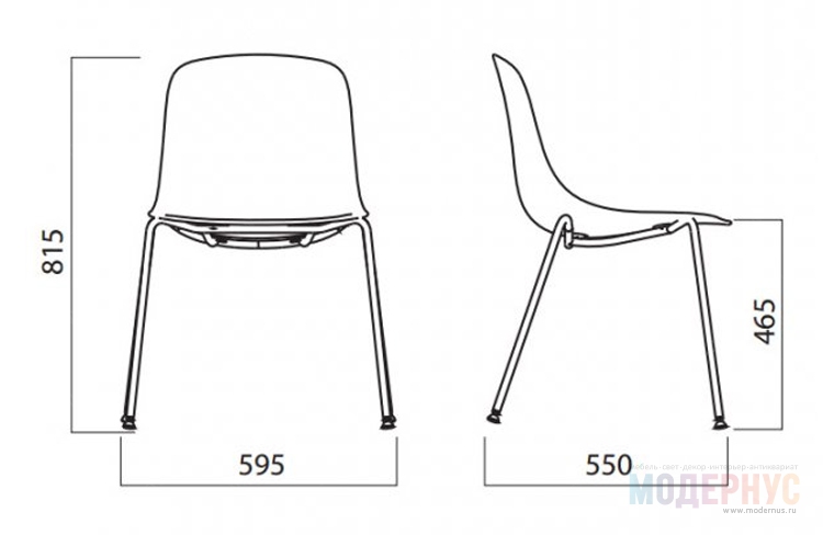 дизайнерский стул Pure Loop модель от Claus Breinholt, фото 5