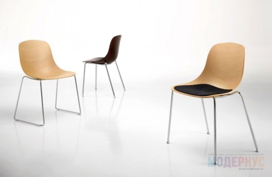 стул для кафе Pure Loop 3D Wood дизайн Claus Breinholt фото 2