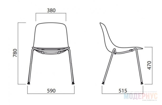 стул для кафе Pure Loop 3D Wood дизайн Claus Breinholt фото 5