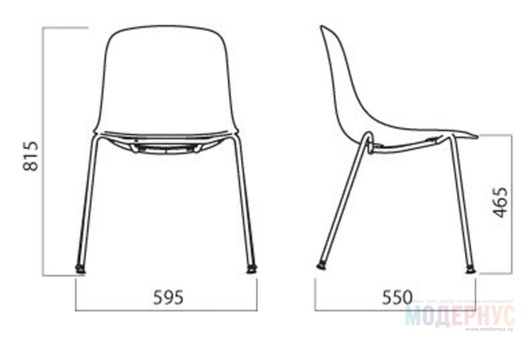 стул для кафе Pure Loop Binuance дизайн Claus Breinholt фото 5