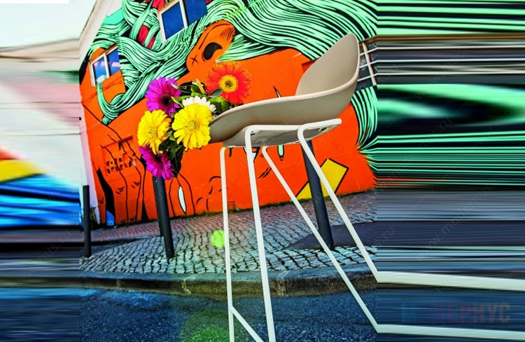 дизайнерский барный стул Pure Loop Mini Dandy модель от Claus Breinholt, фото 4