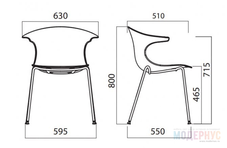 дизайнерский стул Loop модель от Claus Breinholt, фото 5