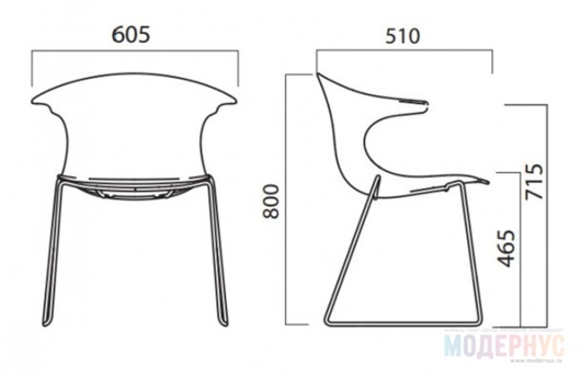 стул для кафе Loop 3D Vinterio дизайн Claus Breinholt фото 5