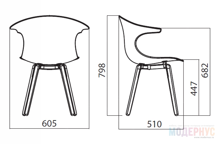 дизайнерский стул Loop 3D Wood модель от Claus Breinholt, фото 5