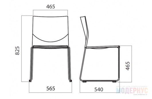 стул для кафе Web дизайн Giancarlo Bisaglia фото 5