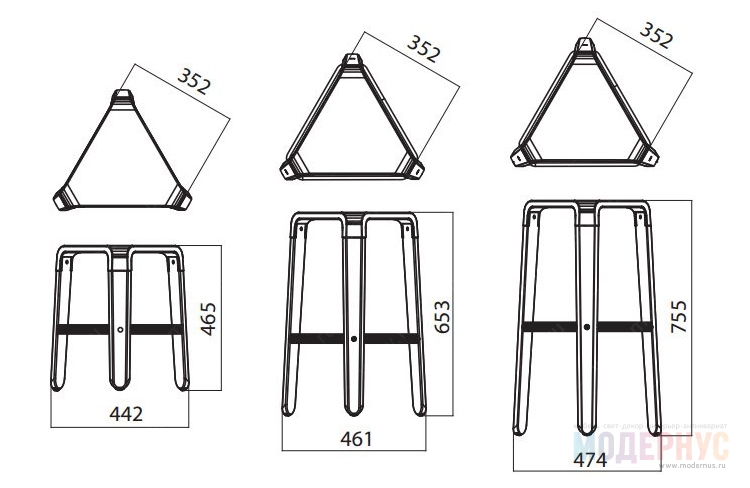 дизайнерский барный стул Picapau Stool модель от Radice & Orlandini, фото 5