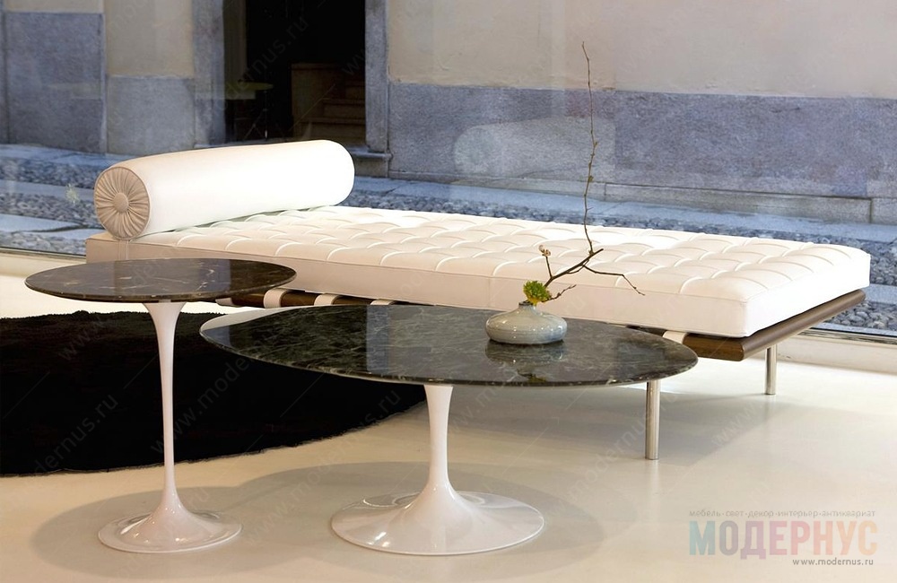 дизайнерская кушетка Barcelona Couch модель от Ludwig Mies van der Rohe, фото 4
