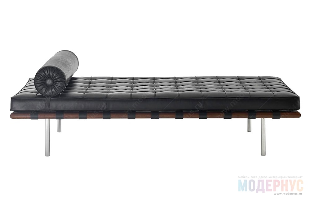 дизайнерская кушетка Barcelona Couch модель от Ludwig Mies van der Rohe, фото 1