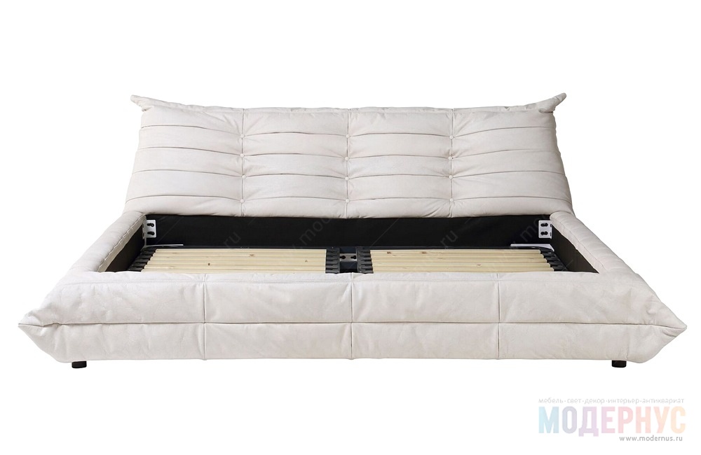 дизайнерская кровать Pillow Leather в Модернус в интерьере, фото 3