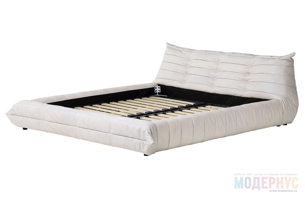 дизайнерская кровать Pillow Leather в Модернус в интерьере, фото 1