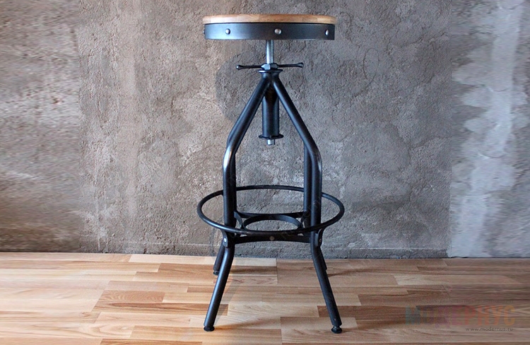 дизайнерский барный стул Industrial модель от Zuo Modern, фото 1