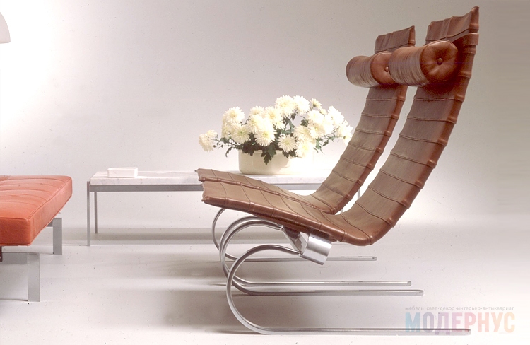 дизайнерское кресло PK20 Lounge модель от Poul Kjaerholm, фото 4