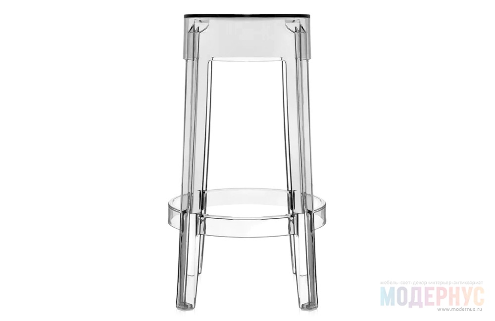 дизайнерский барный стул Ghost модель от Philippe Starck в интерьере, фото 2