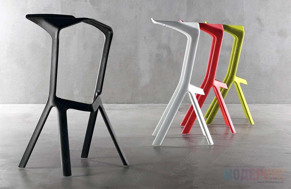дизайнерский барный стул Miura модель от Konstantin Grcic, фото 4