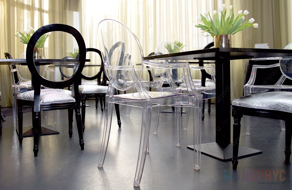 дизайнерский стул Louis Ghost модель от Philippe Starck, фото 6