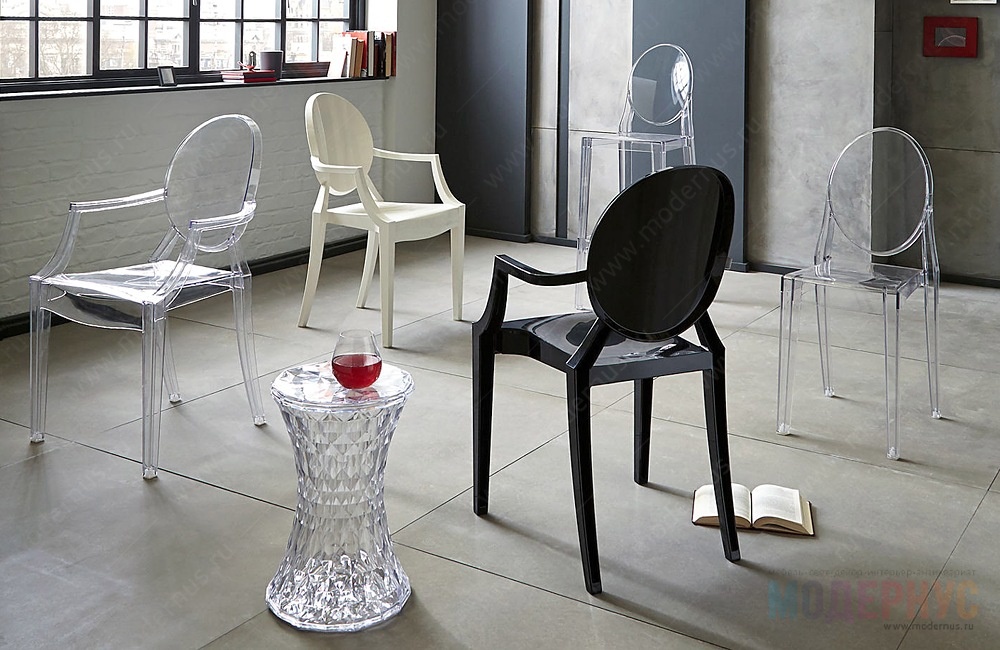 дизайнерский стул Louis Ghost модель от Philippe Starck, фото 5