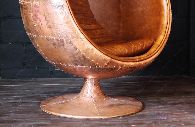 дизайнерское кресло Aviator Egg Copper модель от Eero Aarnio, фото 5