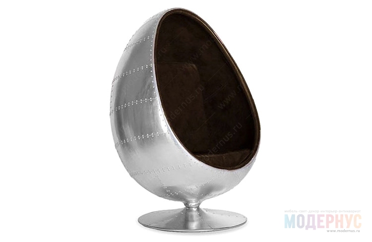дизайнерское кресло Aviator Egg Aluminum модель от Eero Aarnio, фото 1