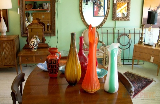 Декоративные настольные вазы из муранского стекла фото 1