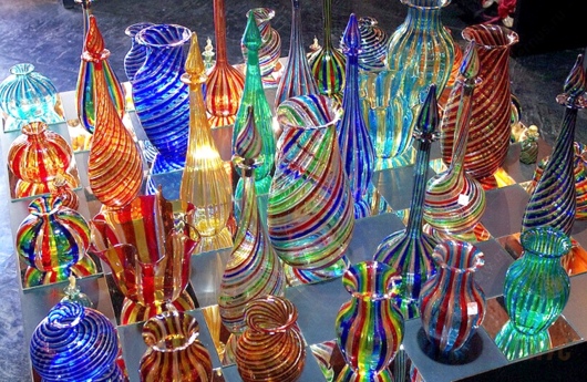 Декоративные настольные вазы из муранского стекла фото 2